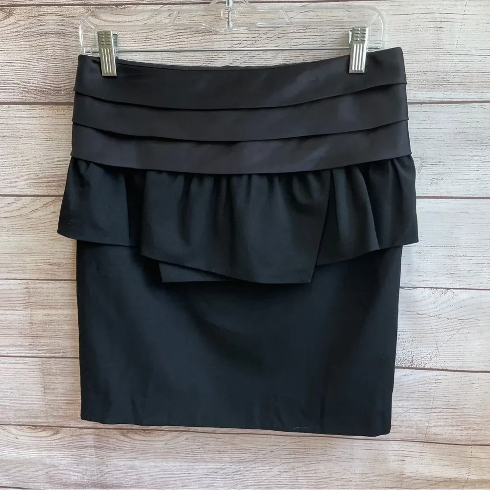 MICHAEL KORS‎ TUXEDO MINI SKIRT IN BLACK